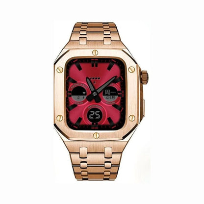 E-Watch™ The Director®|Luxury Modification Kit for for all Apple Watch|Ultra-resistant and breathable silicone