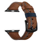 Biker Leather Band for all Apple Watch|E-Watch™ Strap|Natural & resistant organic leather
