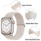 E-Watch™ Braided Solo Loop Bracelet | Band for all Apple Watch|Nylon Strap|Stretchable yarn interwoven