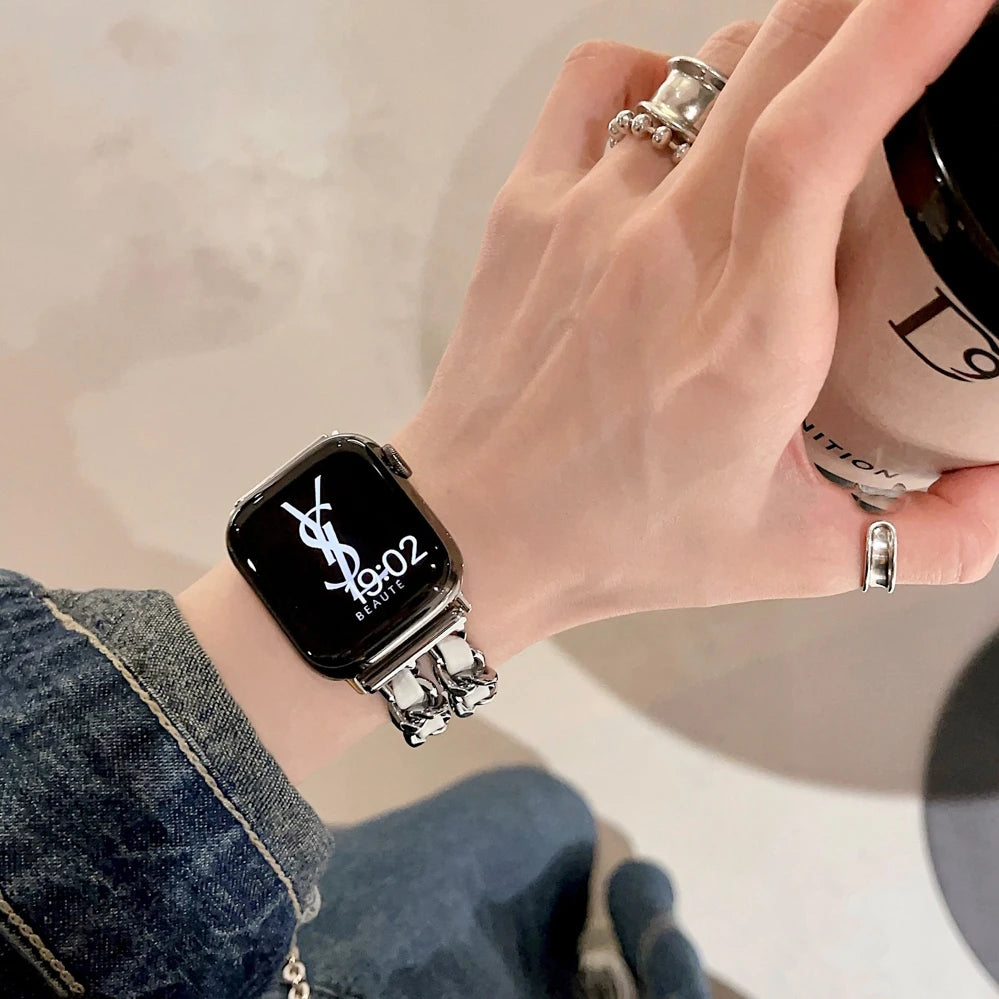 E-Watch™ HEROINE Strap | Συμβατή ζώνη με όλα τα Apple Watch | Ανοξείδωτο ατσάλι | Για γυναίκες