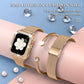 E-Watch™ Diamond Case + Μεταλλικό λουρί | Συμβατή ζώνη με όλα τα Apple Watch | Διαμάντι από ανοξείδωτο χάλυβα