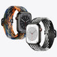 E-Watch™ Braided Solo Loop Bracelet | Band for all Apple Watch|Nylon Strap|Stretchable yarn interwoven