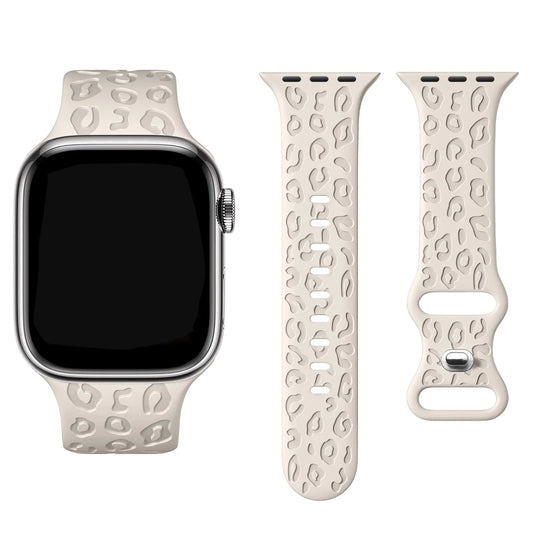 E-Watch™|Band for all Apple Watch|Engraved Leopard Strap|Ultra-resistant and breathable silicone