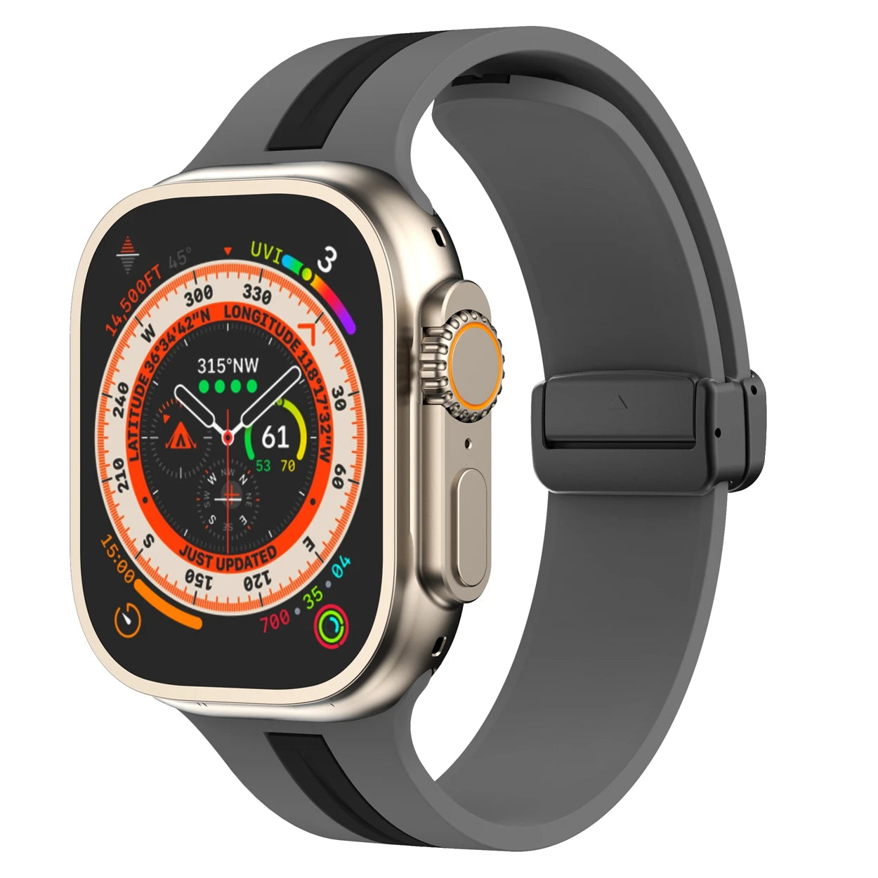 E-Watch™|Band for all Apple Watch|V2 Magnetic Sports Strap|Ultra-resistant and breathable silicone