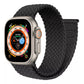 Κλείσιμο με Velcro E-Watch™ | Braided Solo Loop | Ζώνη για όλα τα Apple Watch|Νάιλον λουράκι|Ελεκόμενο νήμα συνυφασμένο