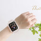 E-Watch™|Ζάντα για όλα τα Apple Watch|Clear Band + Case Διάφανη|Υπερανθεκτική και αναπνεύσιμη σιλικόνη
