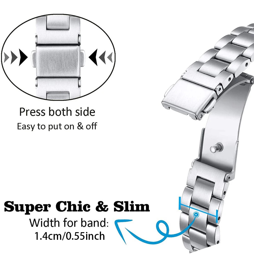 E-Watch™ WomenSlim Strap | Band compatible all Apple Watch | Stainless Steel | For Women