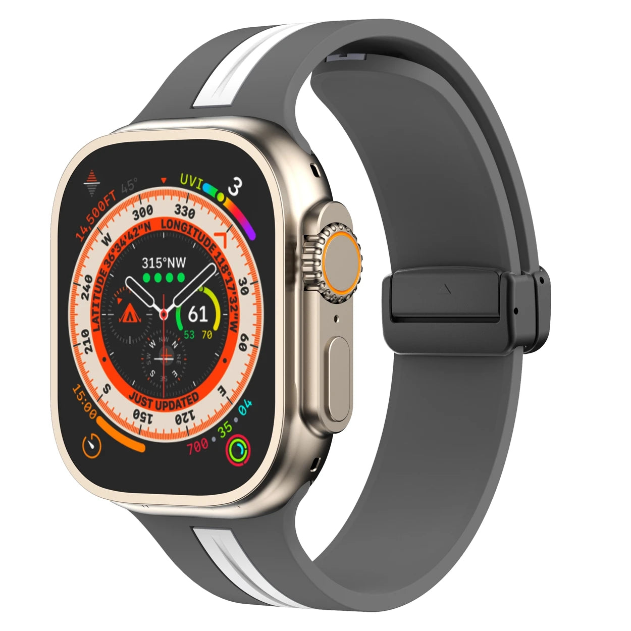E-Watch™|Ζάντα για όλα τα Apple Watch|Μαγνητικός αθλητικός ιμάντας V2|Σιλικόνη εξαιρετικά ανθεκτική και αναπνεύσιμη