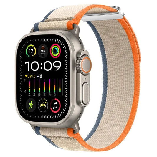 E-Watch™ Trail Loop "Originald"|Band for all Apple Watch|Nylon Strap|Stretchable yarn interwoven