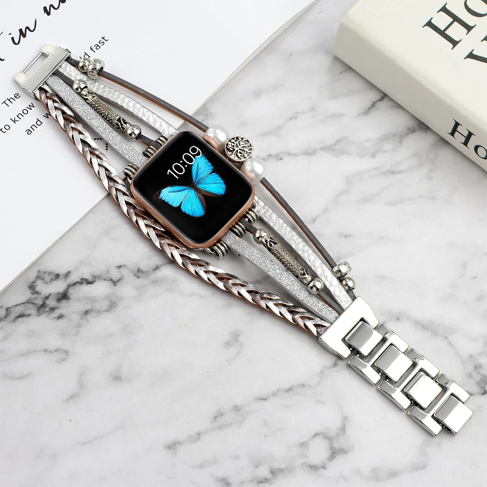 E-Watch™ Bohemian Bracelet Strap | Band compatible all Apple Watch | Stainless Steel | ForWomen