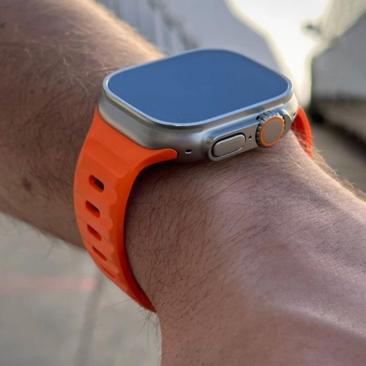 E-Watch™|Ζάντα για όλα τα Apple Watch|Nautique Strap|Σιλικόνη εξαιρετικά ανθεκτική και αναπνεύσιμη
