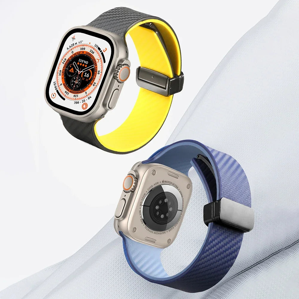 E-Watch™|Band for all Apple Watch|Carbon Fiber Strap|Ultra-resistant and breathable carbon