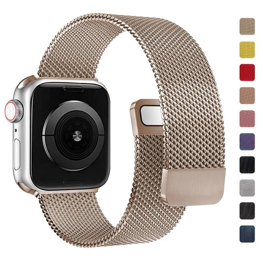 E-Watch™ Milanese Loop Bracelet Strap | Band compatible all Apple Watch | Stainless Steel