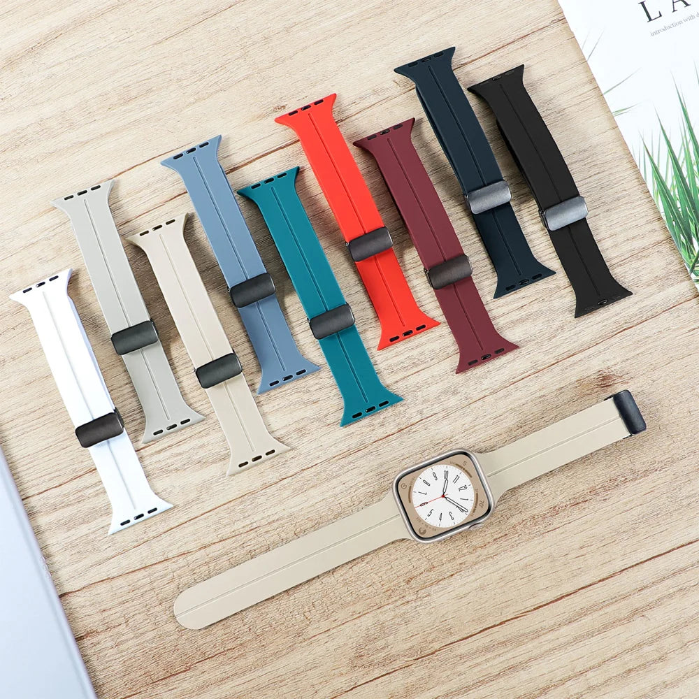 E-Watch™|Band for all Apple Watch|Correa Silicone Strap|Ultra-resistant and breathable silicone