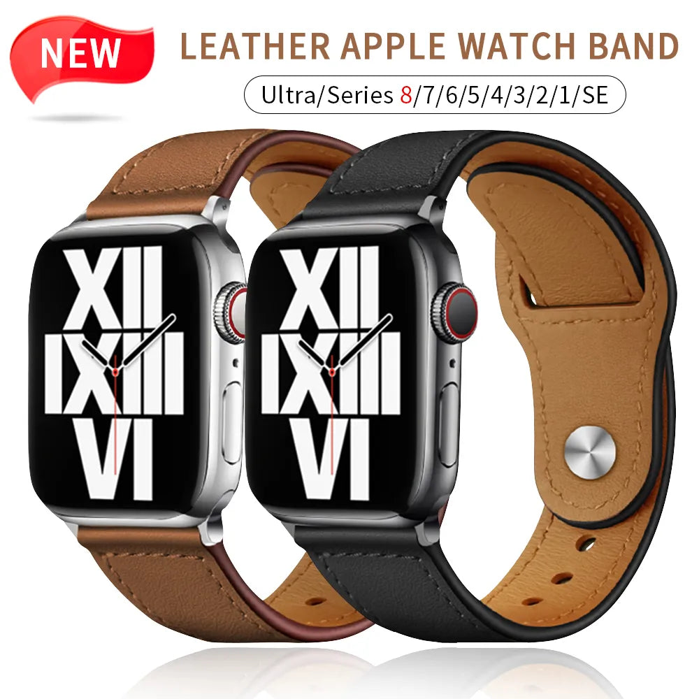 Business Real Leather Band for all Apple Watch|E-Watch™ Strap|Natural & resistant organic leather